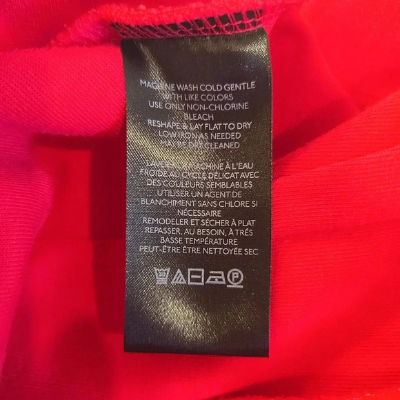 Maeve × Anthropologie Corset Poof Sleeve Crop Shirt Top Fushia Pink Size Small - Picture 10 of 11